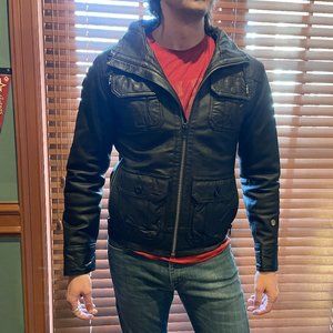 G-Star Raw Hooded Leather Jacket